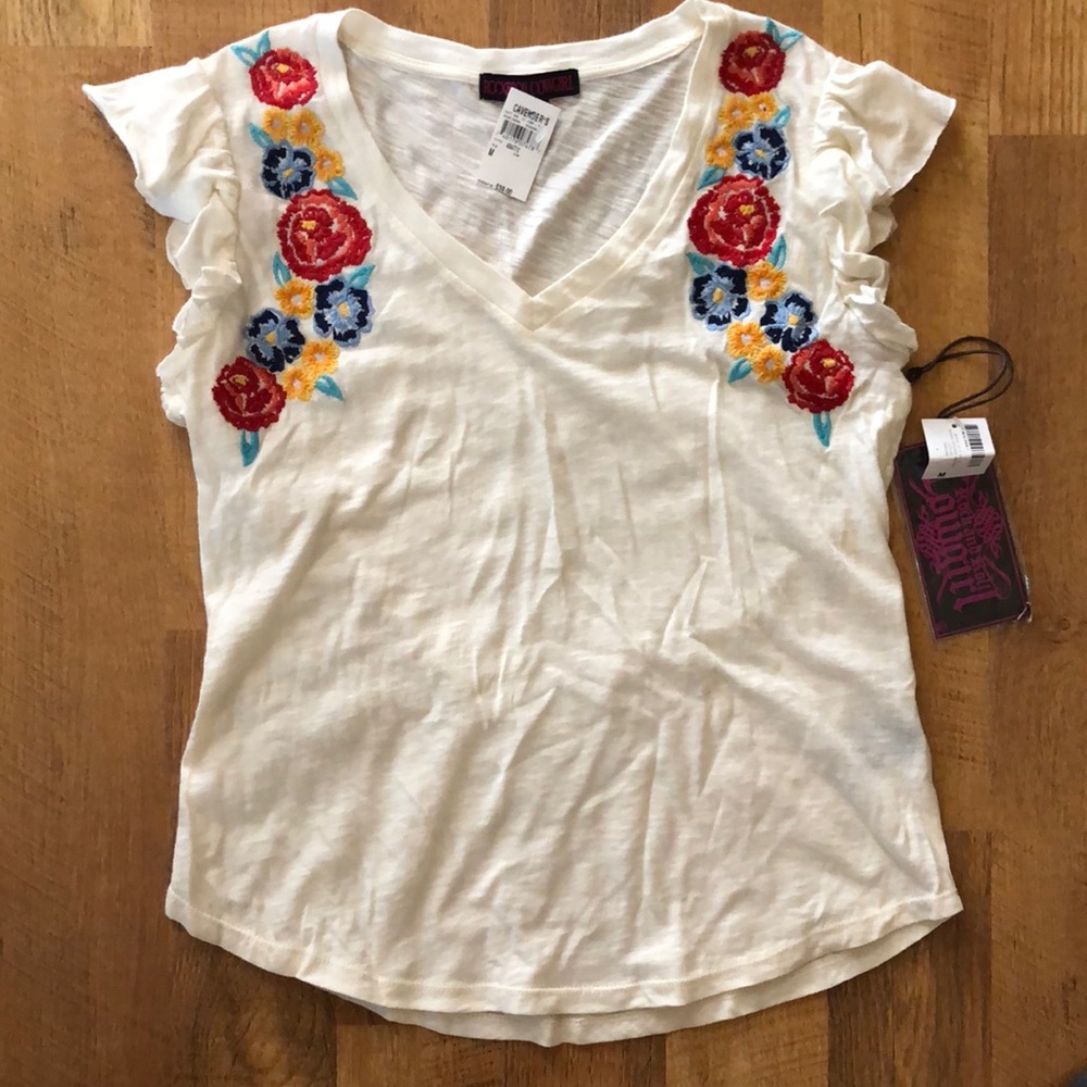 Embroidered top
